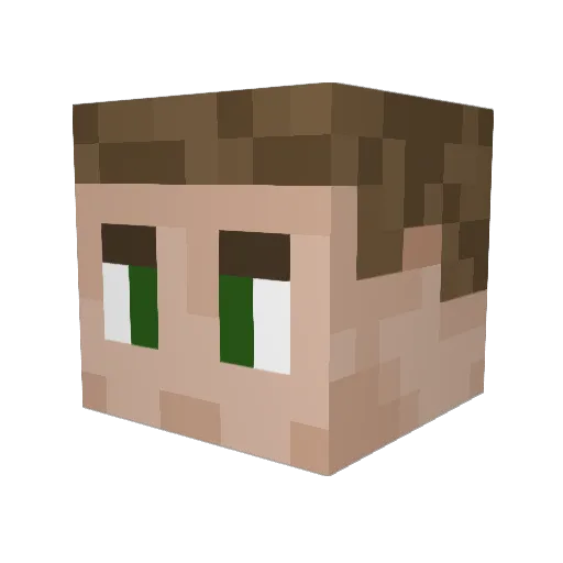 duhhaiden Minecraft avatar head, 3D render