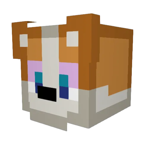 duhhni Minecraft avatar head, 3D render