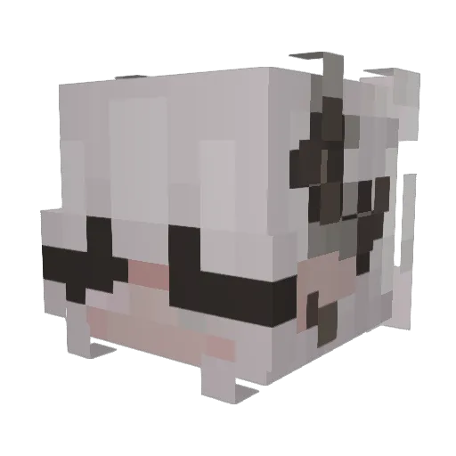 duhkenna Minecraft avatar head, 3D render