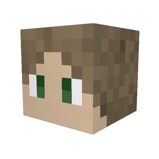 duhmmb Minecraft avatar head, 3D render
