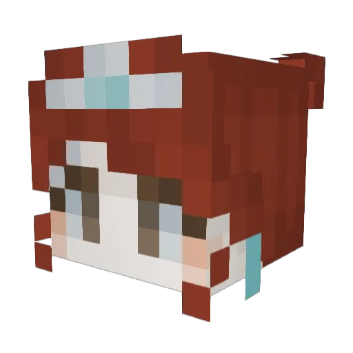 duhscoop Minecraft avatar head, 3D render