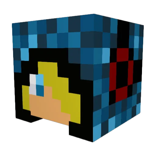 duivelse_daniel Minecraft avatar head, 3D render