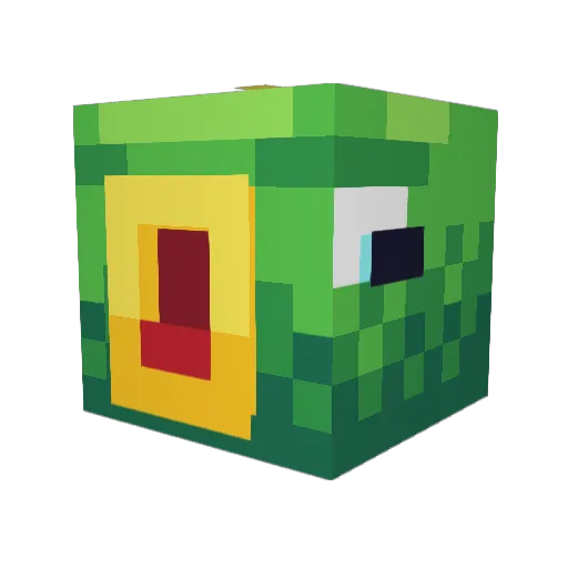 dujuhuixin Minecraft avatar head, 3D render