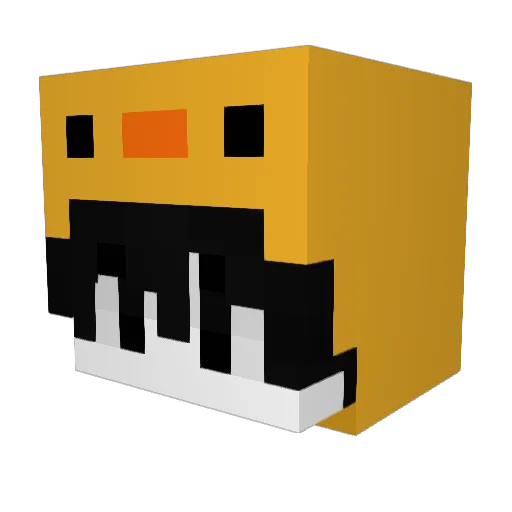 dukco Minecraft avatar head, 3D render