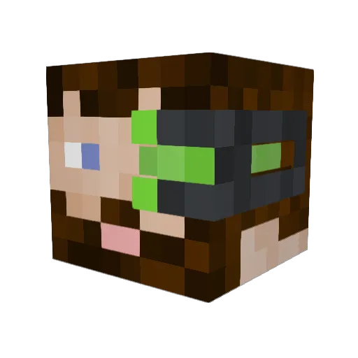 duke8200 Minecraft avatar head, 3D render
