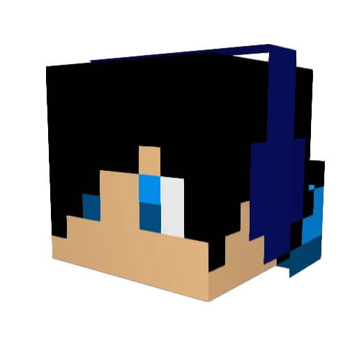 duke90 Minecraft avatar head, 3D render