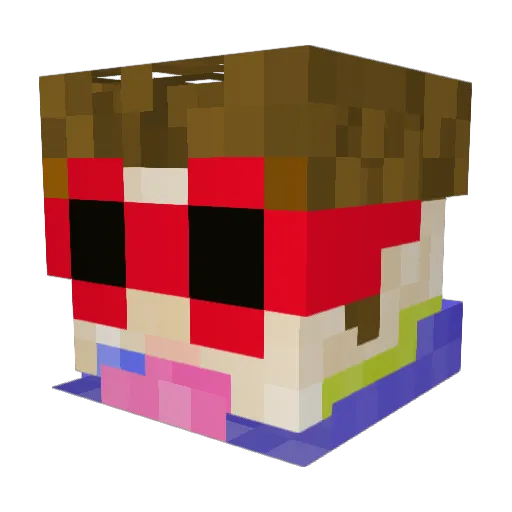duke980 Minecraft avatar head, 3D render