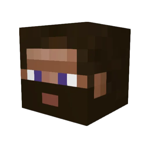 duke_tra Minecraft avatar head, 3D render