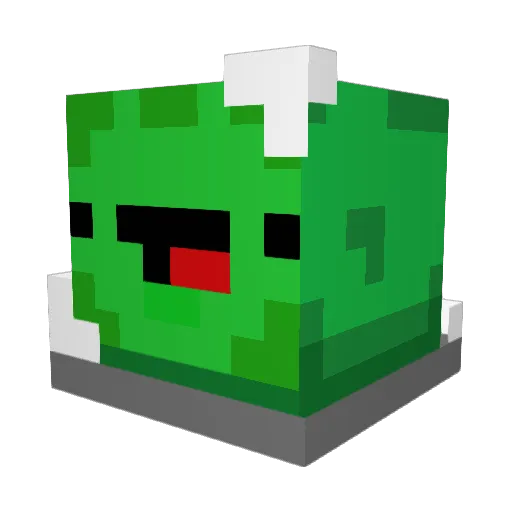 dukedijr Minecraft avatar head, 3D render