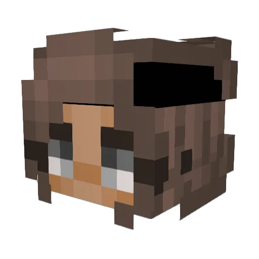 dukpower Minecraft avatar head, 3D render