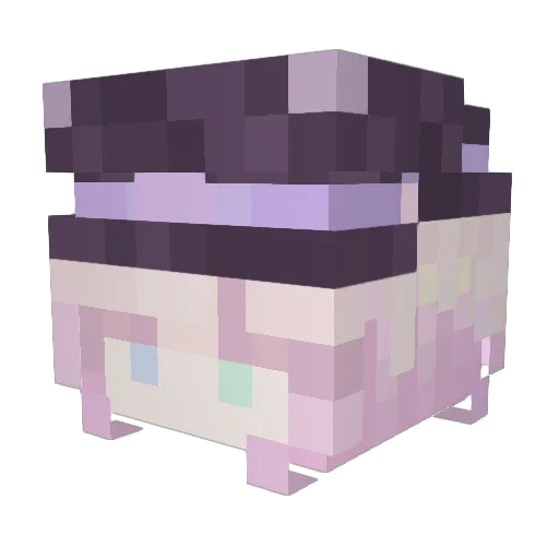 dulc Minecraft avatar head, 3D render