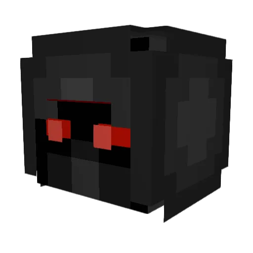 dulegolden Minecraft avatar head, 3D render