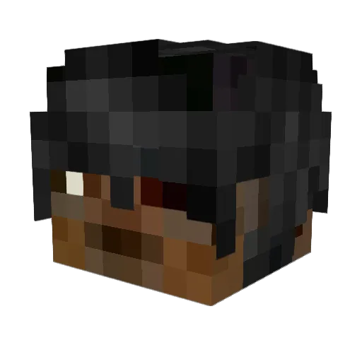 dullah_gamer Minecraft avatar head, 3D render