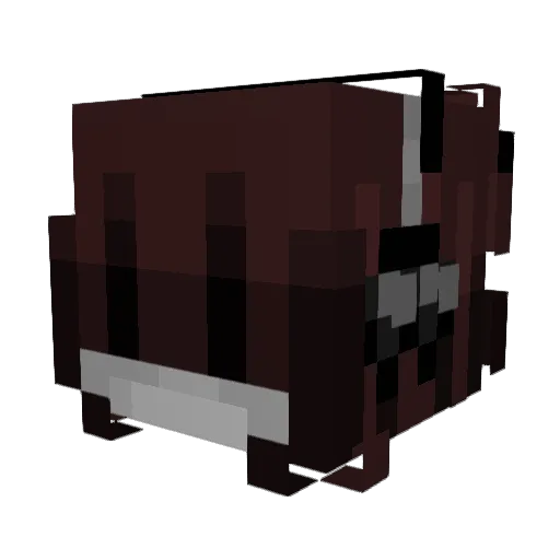 dulsa Minecraft avatar head, 3D render