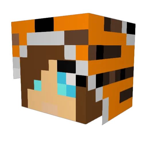 duly111 Minecraft avatar head, 3D render