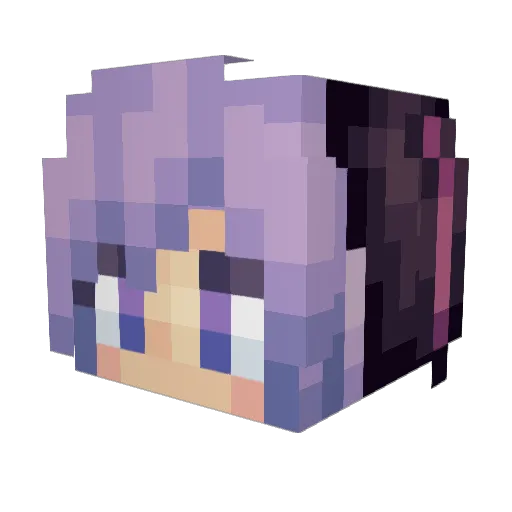 dum_der Minecraft avatar head, 3D render