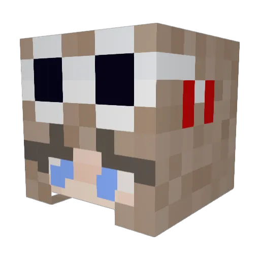 dumb_blondie1 Minecraft avatar head, 3D render
