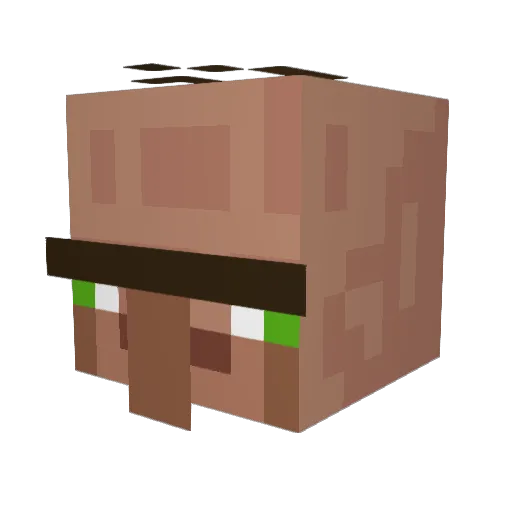 dumbdumbdumb Minecraft avatar head, 3D render