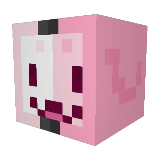 dumbersome Minecraft avatar head, 3D render