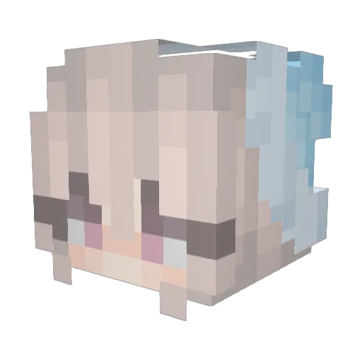 dumbgirl331 Minecraft avatar head, 3D render