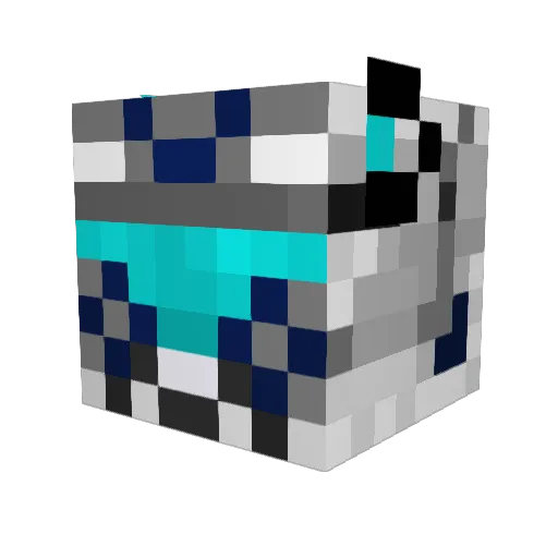 dumbita Minecraft avatar head, 3D render