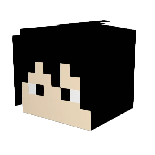 dumbledawn Minecraft avatar head, 3D render