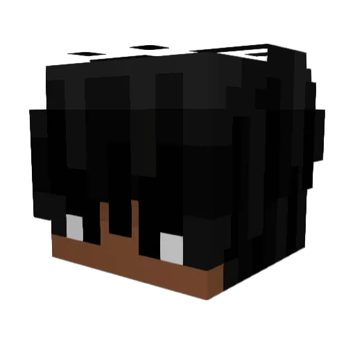 dumbnormal Minecraft avatar head, 3D render