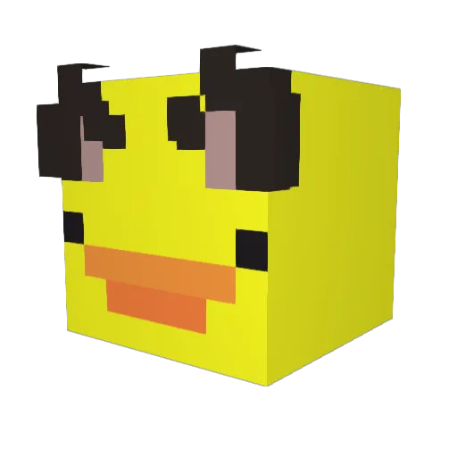 dumbo1212 Minecraft avatar head, 3D render