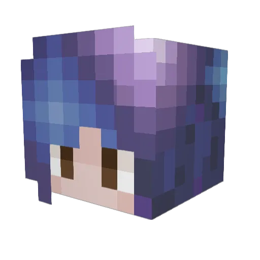 dumbo20 Minecraft avatar head, 3D render