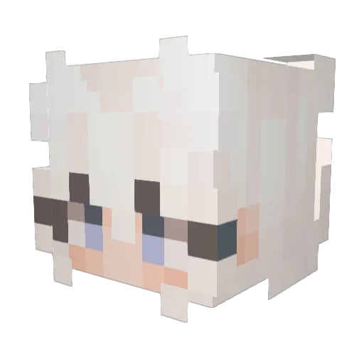 dummes_marie Minecraft avatar head, 3D render