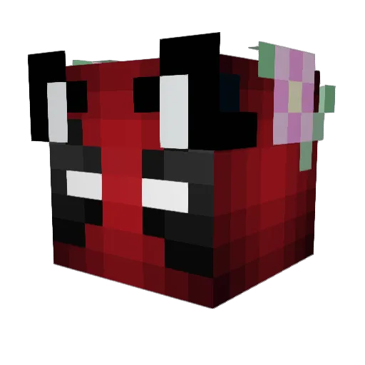 dummeunge Minecraft avatar head, 3D render