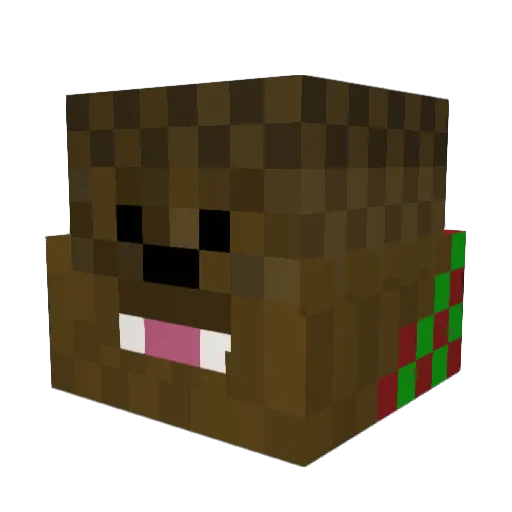 dummy08 Minecraft avatar head, 3D render