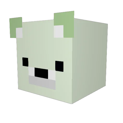 dummyadderall Minecraft avatar head, 3D render