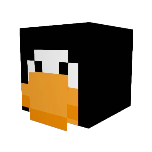dummycece Minecraft avatar head, 3D render