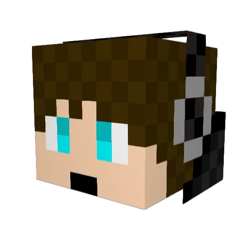 dummypolice45 Minecraft avatar head, 3D render