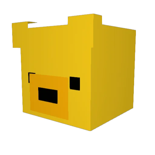 dummythicky Minecraft avatar head, 3D render