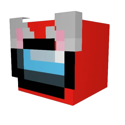 dumpyr Minecraft avatar head, 3D render