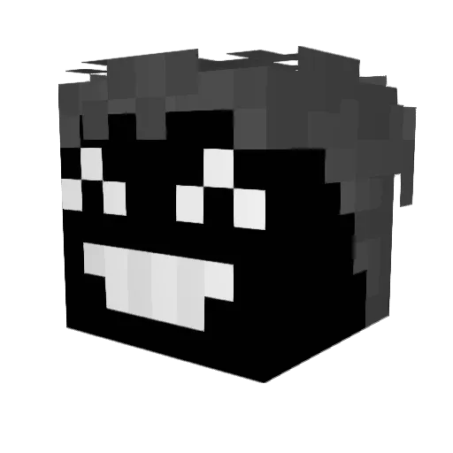 dumstruck_ Minecraft avatar head, 3D render