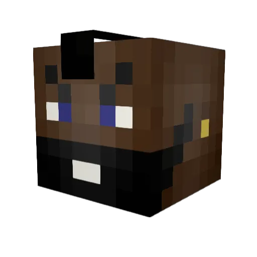 dumtyrker Minecraft avatar head, 3D render