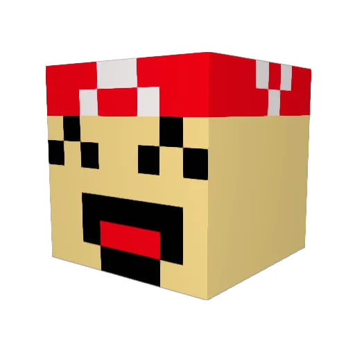 dumy0301 Minecraft avatar head, 3D render