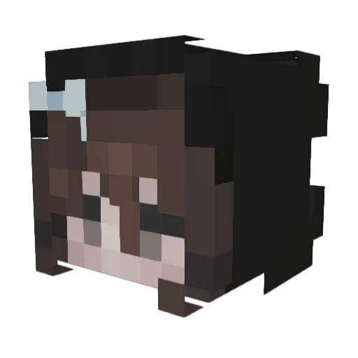dunabi Minecraft avatar head, 3D render