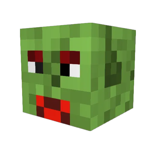 dunderbutt Minecraft avatar head, 3D render