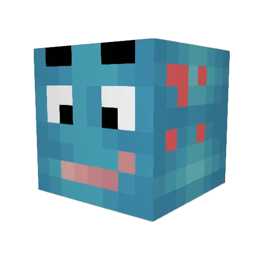 dundermifflin2 Minecraft avatar head, 3D render