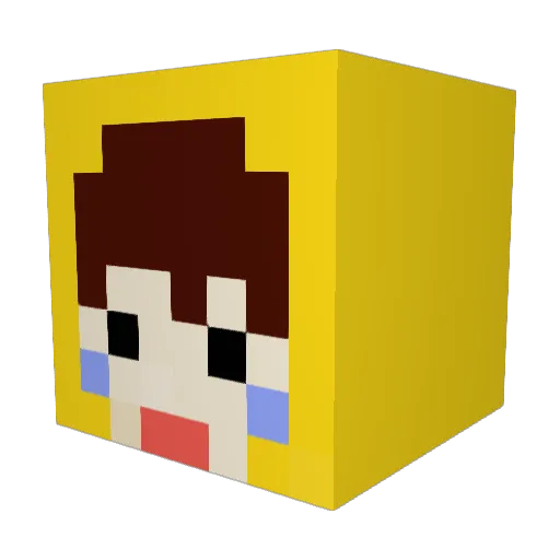 dundunyo Minecraft avatar head, 3D render