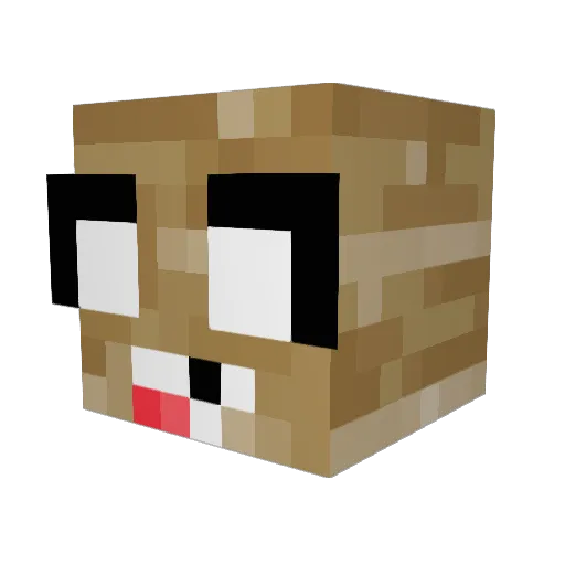 dungad Minecraft avatar head, 3D render