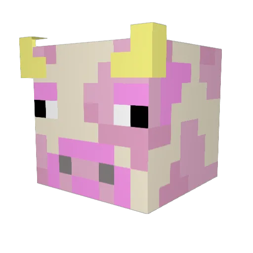 dunjy Minecraft avatar head, 3D render