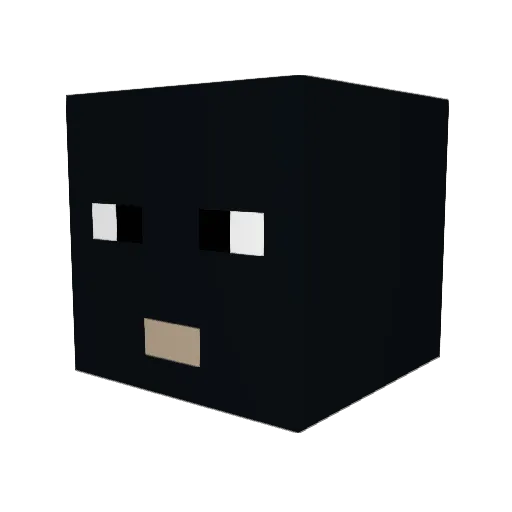 dunk244 Minecraft avatar head, 3D render