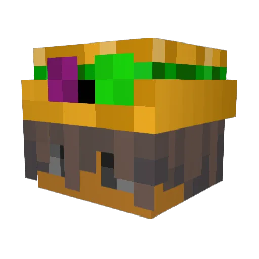 dunkBR Minecraft avatar head, 3D render