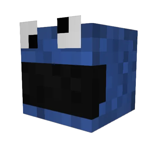 dunkerbum Minecraft avatar head, 3D render
