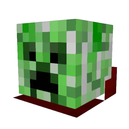 dunnmj Minecraft avatar head, 3D render